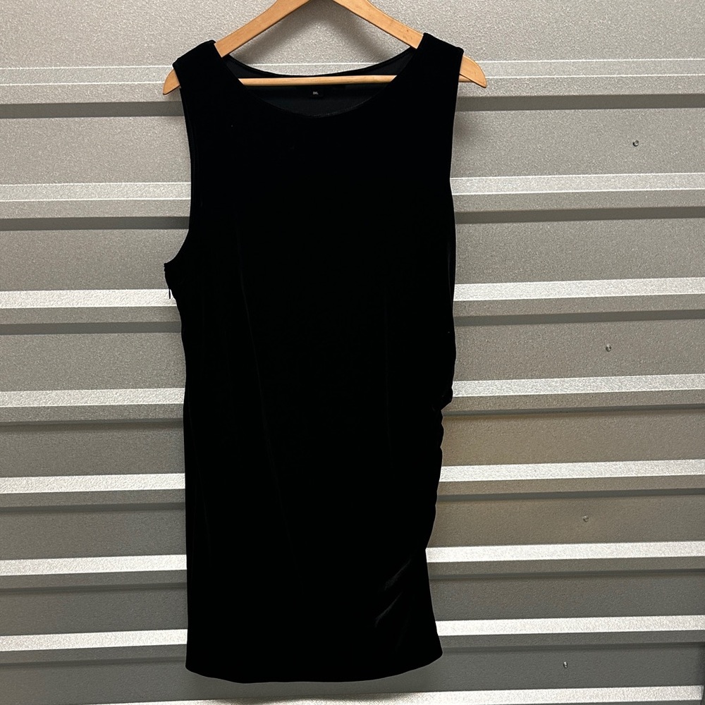 Good American Womens Holiday Velvet Ruched Mini Dress‎ 3X Whimsigoth Romantic
